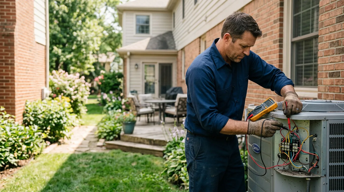 HVAC technician working near Pottersville, NY